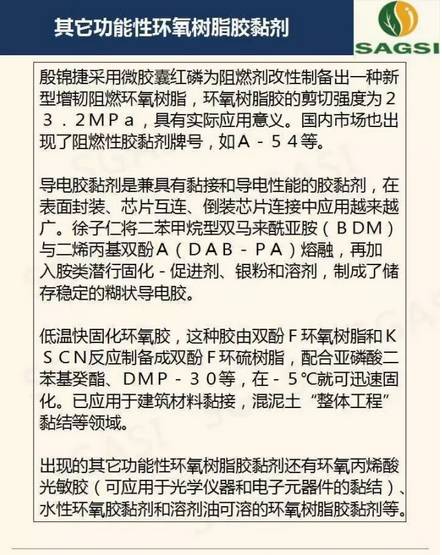 高性能环氧树脂胶粘剂研究概况