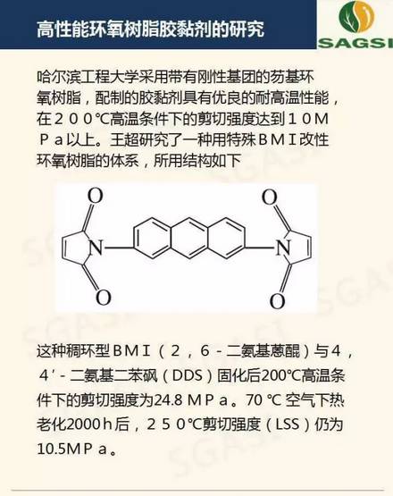 高性能环氧树脂胶粘剂研究概况